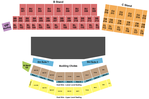 Cheyenne Frontier Days Frontier Days Concerts Seating Chart